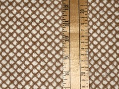 28″ X 43″ Vintage Woven Texture Fabric by David Textiles Brown Gold Cream Tan