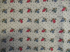 Christmas TREE Lights ON TAN Cotton Fabric RED&GREEN LIGHTS SBTYX44″W NEW