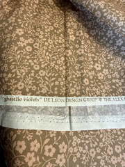 1/2 YD 18 X 44 GHASTLIE VIOLET Flower Dust Alexander Henry Cotton Quilt Fabric