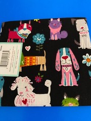 BRAND NEW CREATE IT 100% COTTON PUPPY PRECUT SEWING AND CRAFT FABRIC 18X21