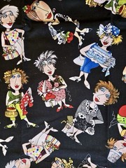 VTG 2005 “Sewphisticates” Toss Sewing Ladies by Loralie Harris # 1084 BTFE