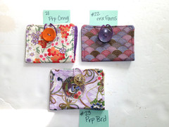 Tea Wallet, Tea Bag Wallet, Small Item Wallet or Holder, 4 Pocket, Handmade