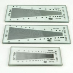 Glass Fabric Weft Warp Density Mirror Warp & Weft Density Measuring Scale 1PC