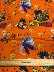 CUSTOM MADE…1 Yard DRAGONBALL Cotton Fabric 36” X 54”