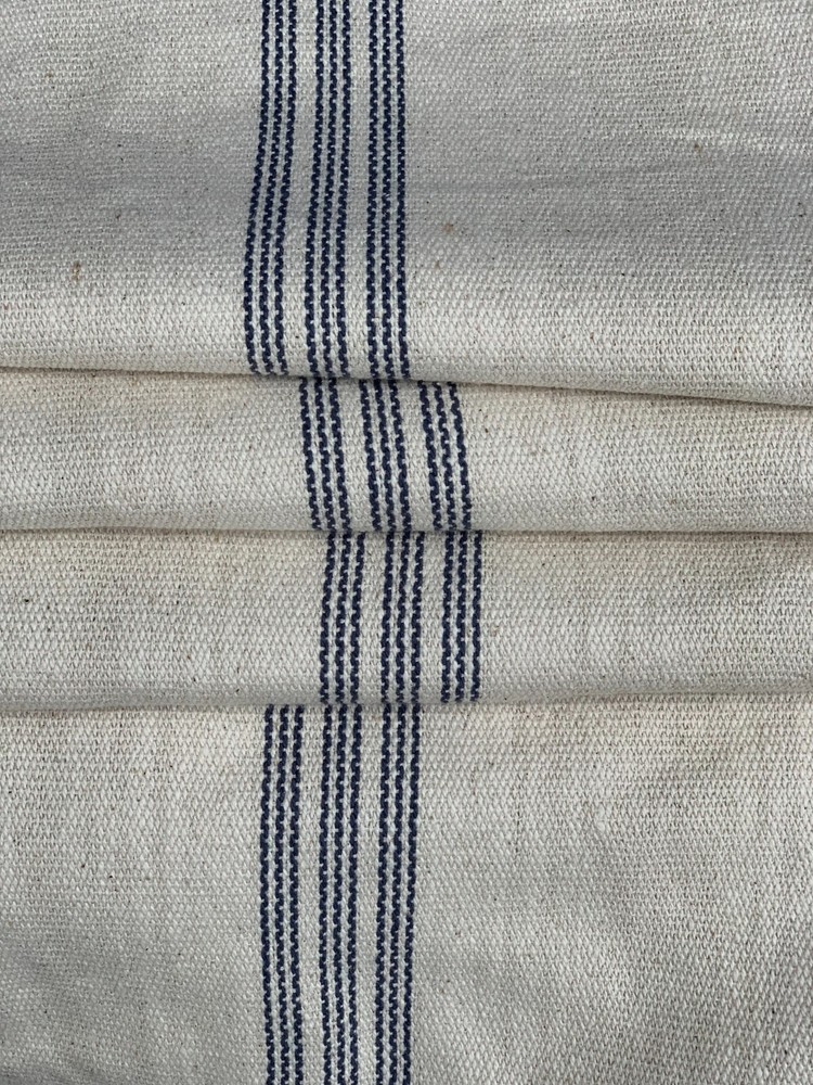 Grain Sack Fabric by the Yard, Ticking Fabric, French Country, Cottage Farmhouse