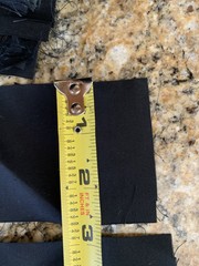 780 Black Polyester Fabric Strips 2.75” X 7.75” Quilt Squares Pieces 3” 8”