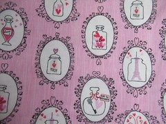 JO-ANN`S Bottles of Love Potion GLITTER Cotton Fabric SBTY X 44″W NEW