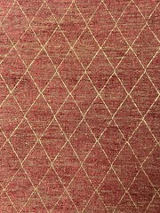 Burgundy Gold Diamond Print Upholstery Fabric 4 Yards Plus 15 Inches x 54″