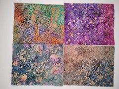 Lot of 16 Fat Quarters ~ Cotton Batik Quilt Fabric Bundle