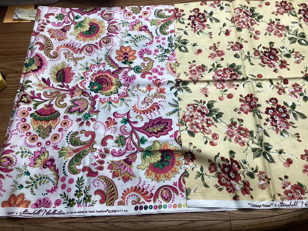 Donna Wilder For Fabric Traditions Stonehill Collection “Zest” & “Cottage Rose”