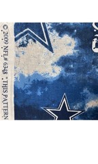 NFL DALLAS COWBOYS football, 2009 Design 1 Yard New 100% Cotton Fabric