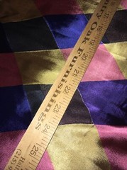 60% Silk 40%Cotton fine Fabric 32” square panel scarf clothings shirt