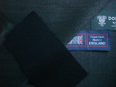 DORMEUIL 95% WOOL+ 5% CASHMERE “VINTAGE” SUITING FABRIC “cashmere TOWNTX”- 3.4 m