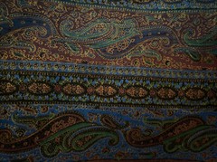 NEW Joan Kessler for Concord Fabrics Inc Paisley Fabric 7+ Yds In 2 Pieces USA