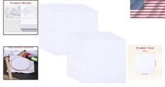 10×10 Inch White Cotton Fabric Squares – Ideal for Quilting & Making