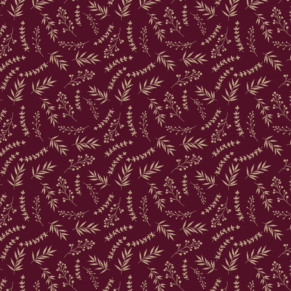 BENARTEX – Harvest Keepsakes by Kanvas Studio – Metallic – Elegant Sprigs –