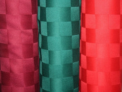 60 INCH WIDE 50/50 POLY/COTTON DEEP MAROON JACQUARD WEAVE FABRIC