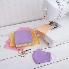 6 PCS 18×21 Inch Rainbow Solids 100% Cotton Fabric Fat Quarter Quilt Bundles