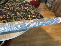 Vintage Thibaut Floral Birds floral Drapery Fabric 100% cotton 1999 NOS 56″ W