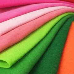 24 PCS 30x30cm 1.4mm Thick Soft Felt Fabric Sheet Assorted Color Craft Square