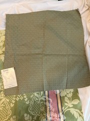 Lot of 3 shades of green print designs fabrics plaid quality floral samples
