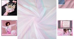 Rainbow Iridescent Organza Fabric – 11 Yard Roll