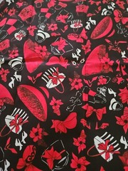 HTF Loralie Harris For Loralie Designs Hats,Bags & Shoes Oh My! Cotton 18″x 45″