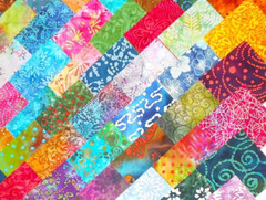 48 PCS BATIK ~ 5″X5″ PRE-CUT QUILT SQUARES CHARM PACK ~ FREE SHIPPING