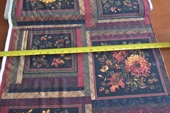 23.5″ Long x 44″, Fall Leaves & Flowers Quilt Cotton Panel, P&B/Abundance, B1001
