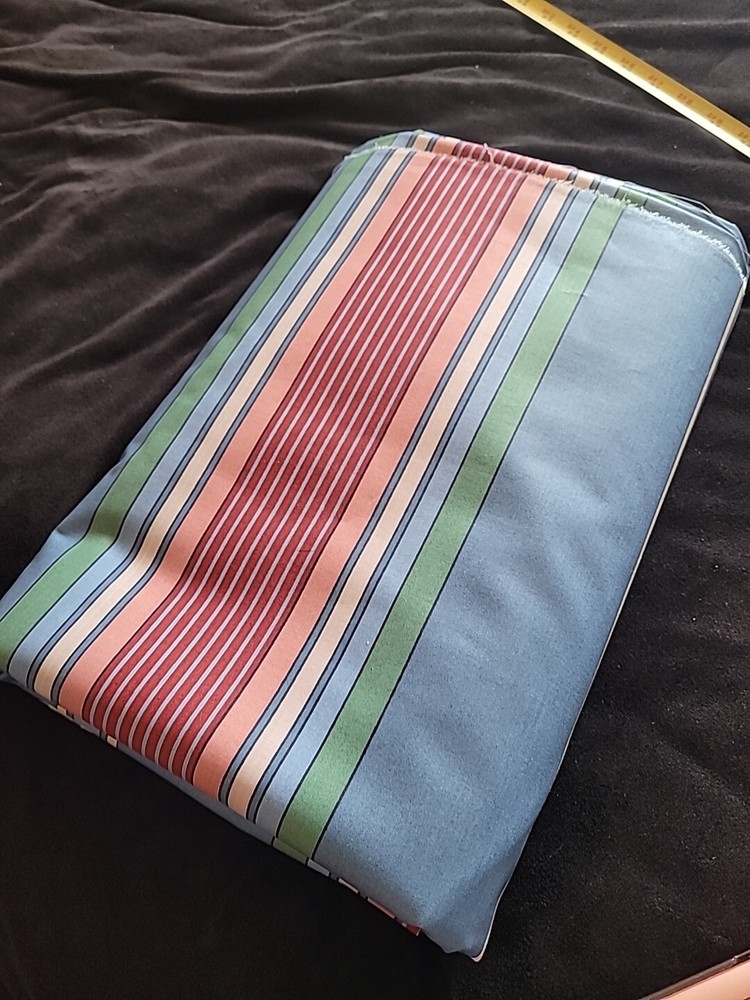 Stanley King Studio Universal Convertors Teflon Finish Upholstery Stripe Fabric