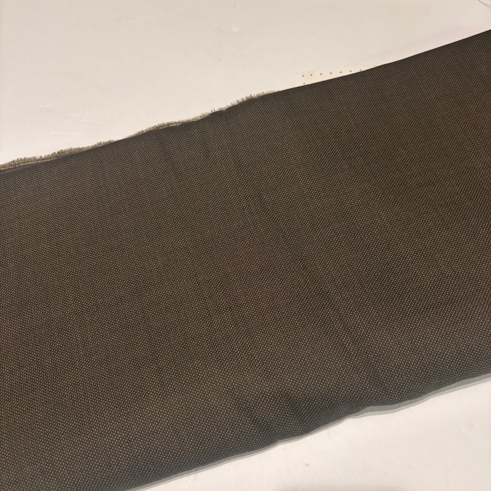Olive Brown Wool Suiting Fabric 60″ Wide 5 Yards Textured Weave Tailoring