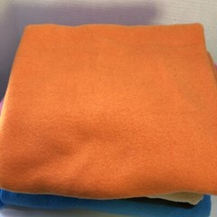 4 Pounds 15 Ounces Solid Fleece Fabric 7 Pieces Up to a Yard in Length
