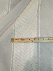Martyn Lawrence Bullard Nomad Stripe Blanco Sheer Fabric 83″X 127″