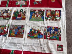 ‘A Teddy Bear Christmas’ Soft Cloth Book Vintage Cut & Sew Cranston VIP