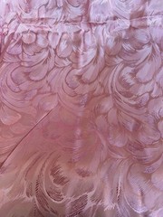 Pink brocade Jacquard fabric dress runner Satin Floral By the Yard 44″ w