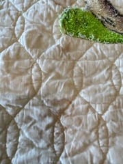 Vintage Olde Kentucky Coverlet Quilt Cotton Fabric Children Dogs 1960s