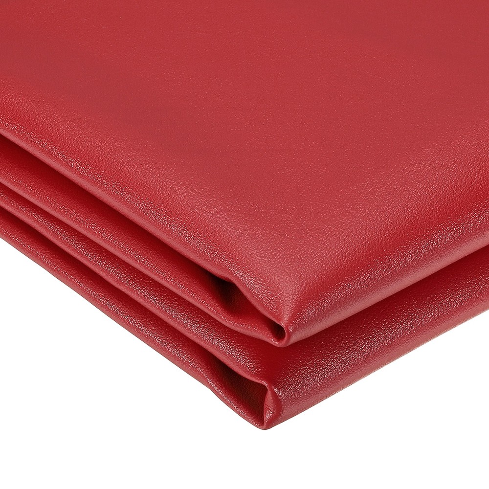 54″ 1y Marine Vinyl for Faux Leather Upholstery, Dark Red