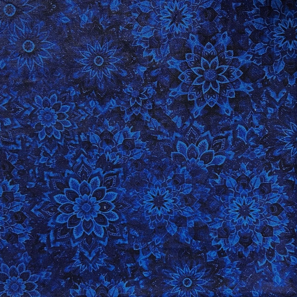 6 Yard Bundle 45″ Wide Dancing Dahlias Fabric # 23 100% Cotton Digital Print