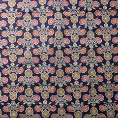 Vintage 60s 70s Translucent Mod Gothic Floral Specialty Fabric 86×45”
