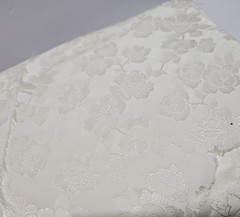 Vintage- Singer Fashion Fabrics- Off White Rose Brocade On Bolt Uncut -6 Yards