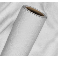 Vvivid Bycast65 White Matte Correct-Grain Faux Leather Marine Vinyl Fabric