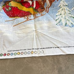 Daisy Kingdom Christmas Fabric, Twas the Night Double Border – 1.4 yd 60″ CUT