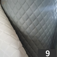 Faux Leather Fabric Car Upholstery Sponge Quilted Embroidered Thick Waterproof