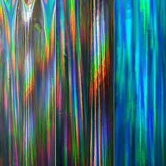 REFRACTIVE HOLOGRAM PU VINYL FAUX LEATHER 4-WAY STRETCH SPANDEX DANCE FABRIC 56″