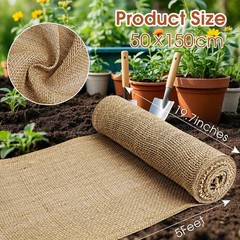 Burlap Fabric – Garden Burlap Fabric Roll Natural Jute Outdoor Fabric Burlap Wee