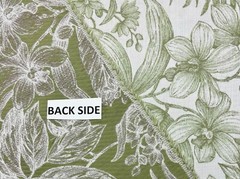 BALLARD DESIGNS LISELLE GREEN LEAF SUNBRELLA PERFORMANCE FABRIC BY YARD 54″W
