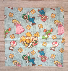 Super Mario Brothers Luigi Fabric 11″ X 11″ Sewing Crafting Piece New