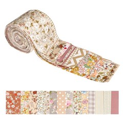 42 PCS Jelly Roll Fabric 2.5×20 Inch PreCut Cotton Strips Bundles Quilting