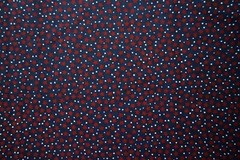 Dark Red Stars White Pin Dots on Navy Patriotic Remnant 17″ 100% cotton fabric