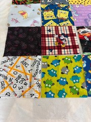 Lot of 40 “I SPY” Quilt Squares 5″x5″ 100% Cotton, Rotary Cut, No Two Are Alike